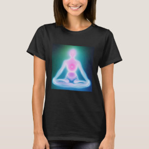 Yoga Girl Female Sun Salutation Meditation Chakra T-Shirt