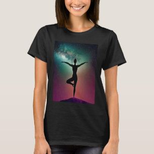 Yoga Girl Female Sun Salutation Meditation Chakra T-Shirt