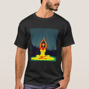 Yoga Girl Female Sun Salutation Meditation Chakra T-Shirt