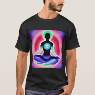 Yoga Girl Female Sun Salutation Meditation Chakra T-Shirt