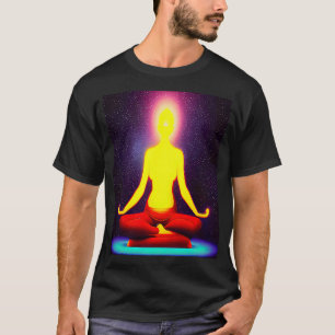 Yoga Girl Female Sun Salutation Meditation Chakra T-Shirt