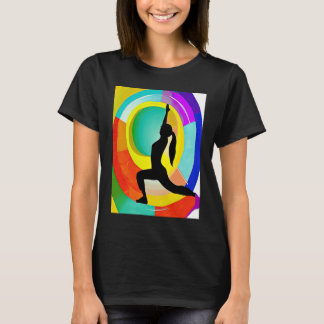 Yoga Girl Female Sun Salutation Meditation Chakra  T-Shirt