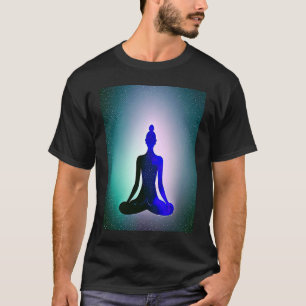Yoga Girl Female Sun Salutation Meditation Chakra T-Shirt