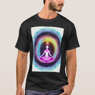 Yoga Girl Female Sun Salutation Meditation Chakra T-Shirt