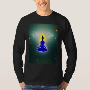 Yoga Girl Female Sun Salutation Meditation Chakra T-Shirt