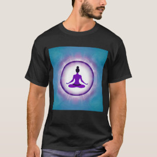 Yoga Girl Female Sun Salutation Meditation Chakra T-Shirt