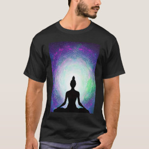 Yoga Girl Female Sun Salutation Meditation Chakra T-Shirt
