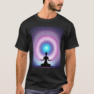 Yoga Girl Female Sun Salutation Meditation Chakra T-Shirt