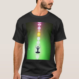 Yoga Girl Female Sun Salutation Meditation Chakra  T-Shirt