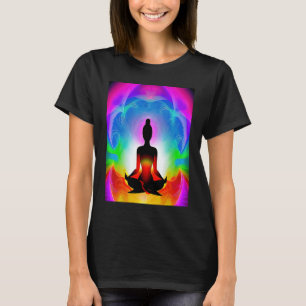 Yoga Girl Female Sun Salutation Meditation Chakra T-Shirt