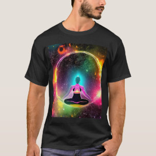 Yoga Girl Female Sun Salutation Meditation Chakra T-Shirt