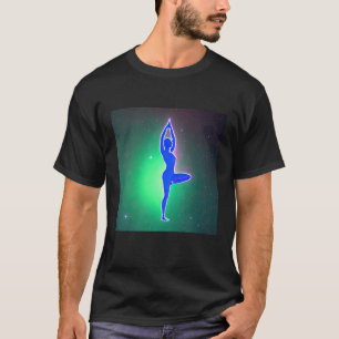 Yoga Girl Female Sun Salutation Meditation Chakra T-Shirt