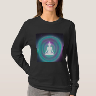 Yoga Girl Female Sun Salutation Meditation Chakra T-Shirt