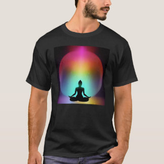 Yoga Girl Female Sun Salutation Meditation Chakra T-Shirt