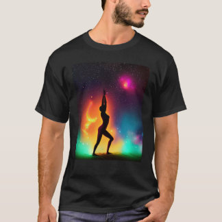 Yoga Girl Female Sun Salutation Meditation Chakra T-Shirt