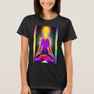 Yoga Girl Female Sun Salutation Meditation Chakra T-Shirt