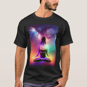 Yoga Girl Female Sun Salutation Meditation Chakra T-Shirt