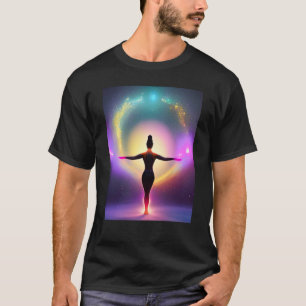 Yoga Girl Female Sun Salutation Meditation Chakra T-Shirt