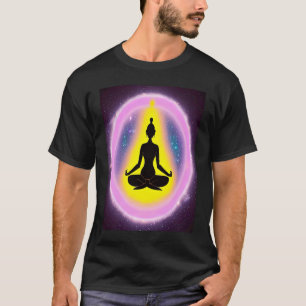 Yoga Girl Female Sun Salutation Meditation Chakra T-Shirt