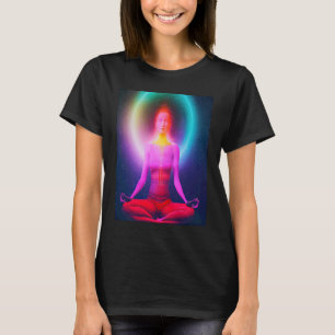 Yoga Girl Female Sun Salutation Meditation Chakra T-Shirt