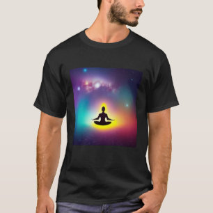 Yoga Girl Female Sun Salutation Meditation Chakra  T-Shirt