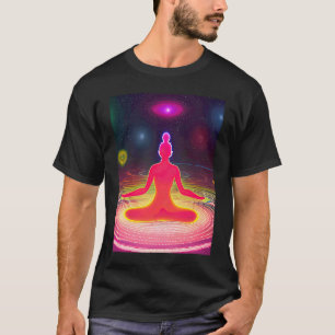 Yoga Girl Female Sun Salutation Meditation Chakra T-Shirt
