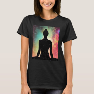 Yoga Girl Female Sun Salutation Meditation Chakra T-Shirt