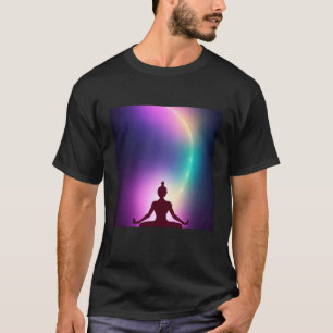 Yoga Girl Female Sun Salutation Meditation Chakra T-Shirt