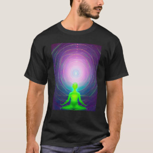 Yoga Girl Female Sun Salutation Meditation Chakra T-Shirt