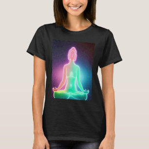 Yoga Girl Female Sun Salutation Meditation Chakra T-Shirt
