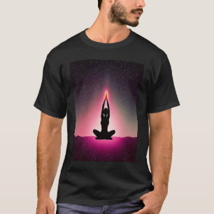 Yoga Girl Female Sun Salutation Meditation Chakra T-Shirt