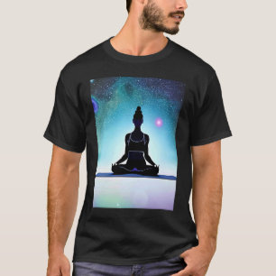 Yoga Girl Female Sun Salutation Meditation Chakra T-Shirt
