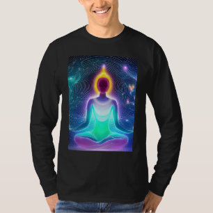 Yoga Girl Female Sun Salutation Meditation Chakra T-Shirt