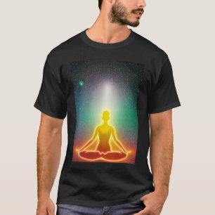Yoga Girl Female Sun Salutation Meditation Chakra T-Shirt