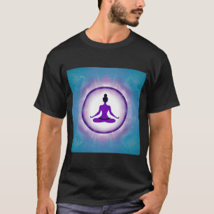 Yoga Girl Female Sun Salutation Meditation Chakra T-Shirt