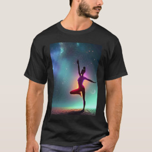 Yoga Girl Female Sun Salutation Meditation Chakra T-Shirt