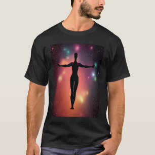 Yoga Girl Female Sun Salutation Meditation Chakra T-Shirt