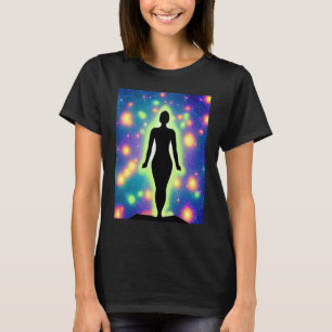 Yoga Girl Female Sun Salutation Meditation Chakra T-Shirt