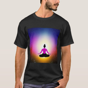 Yoga Girl Female Sun Salutation Meditation Chakra T-Shirt