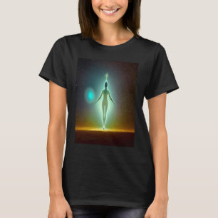 Yoga Girl Female Sun Salutation Meditation Chakra T-Shirt
