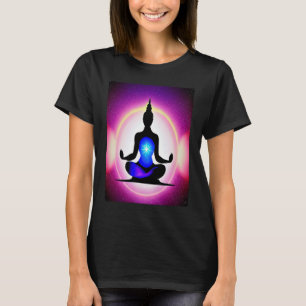 Yoga Girl Female Sun Salutation Meditation Chakra T-Shirt