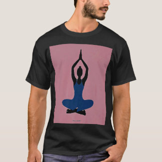 Yoga Girl Female Sun Salutation Meditation Chakra  T-Shirt