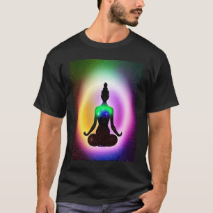 Yoga Girl Female Sun Salutation Meditation Chakra T-Shirt