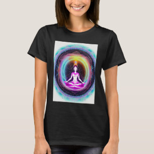 Yoga Girl Female Sun Salutation Meditation Chakra T-Shirt
