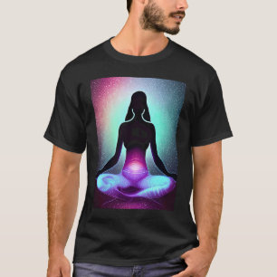 Yoga Girl Female Sun Salutation Meditation Chakra T-Shirt