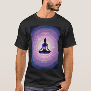 Yoga Girl Female Sun Salutation Meditation Chakra T-Shirt