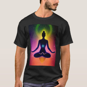 Yoga Girl Female Sun Salutation Meditation Chakra T-Shirt