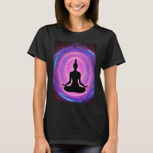 Yoga Girl Female Sun Salutation Meditation Chakra T-Shirt