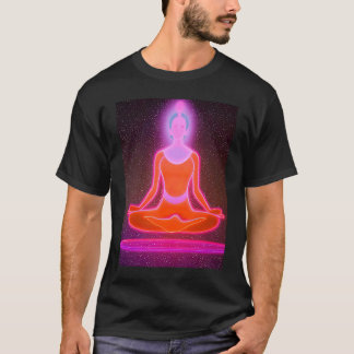 Yoga Girl Female Sun Salutation Meditation Chakra T-Shirt