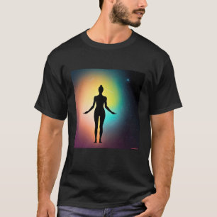 Yoga Girl Female Sun Salutation Meditation Chakra T-Shirt